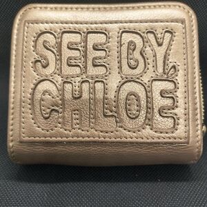 See by Chloé Gold Wallet